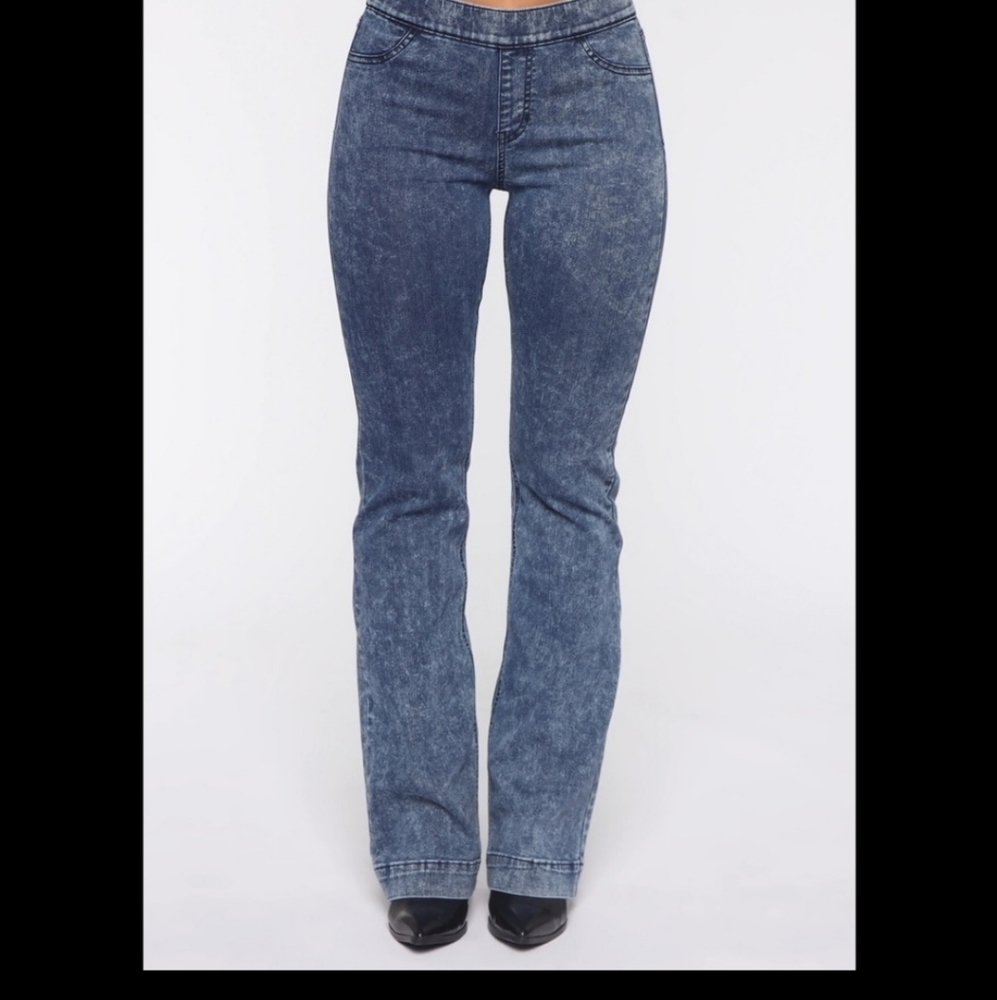 Step up flare jeans